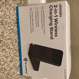 2-in-1 Wireless charging Stand.